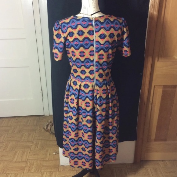 Lularoe Dress L Aztec Print EUC - Picture 4 of 7